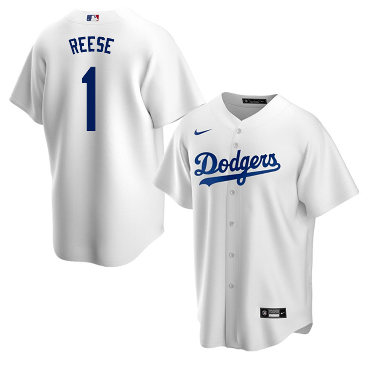 Nike Men #1 Pee Wee Reese Los Angeles Dodgers Baseball Jerseys Sale-White